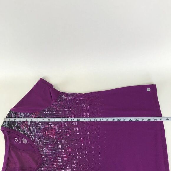 Lane Bryant LIVI Active Mesh Inset Athletic Tee Womens Plus 18/20 Purple Stretch - Picture 8 of 9